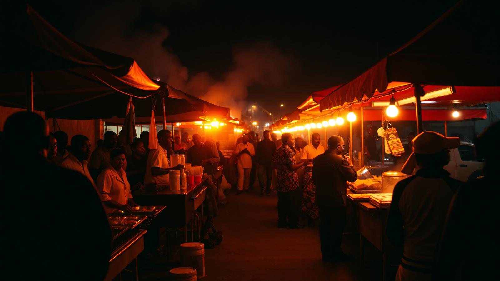 Vendor market stalls at O'Town Rave Party